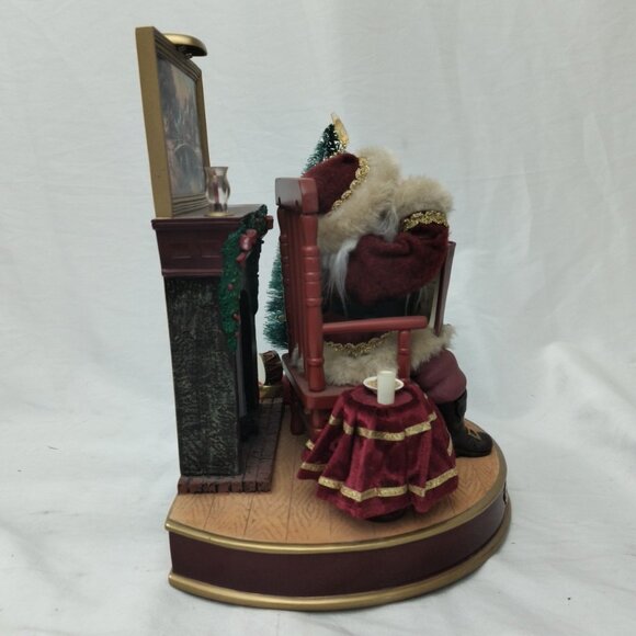 Bradford Exchange Thomas Kinkade 'Twas The Night Before Christmas Santa Figurine - Picture 7 of 11